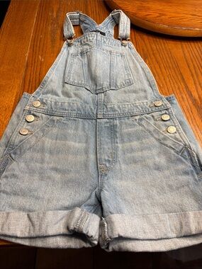 GAP Light Blue Denim Short Overalls